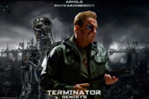 terminator, Genisys, Sci fi, Futuristic, Action, Fighting, Warrior, Robot, Cyborg, 1genisys, Poster