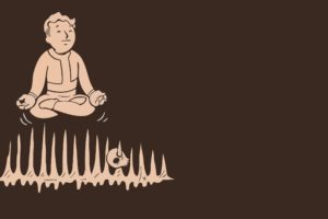 video, Games, Minimalistic, Fallout, Brown, Vault, Boy, Simplistic, Simple, Pip, Boy