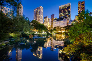 new, York, City, Manhattan, River, Reflection, Buildings, Night, City