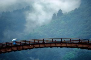 japan, Landscapes, Yamaguchi, Prefecture, Kintai, Bridge