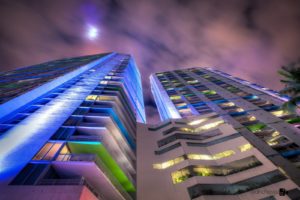 beach, Bridge, Cities, Florida, Marina, Miami, Monuments, Night, Panorama, Panoramic, States, Tower, United, Urban, Usa, Lifeguardtower, Night