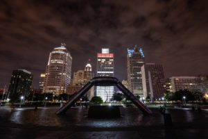 architecture, Art, Bridges, Buildings, Cities, City, Docks, Downtown, Jet, City, Monorail, Night, Offices, Port, Detroit, Storehouses, Stores, Towers, Usa, Michigan, Graphitis, Oakland, Macomb, Grosse pointe par