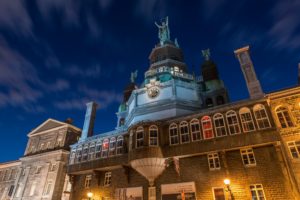 building, Canada, Montreal, Quebec, Night, Light, Cities, Monument