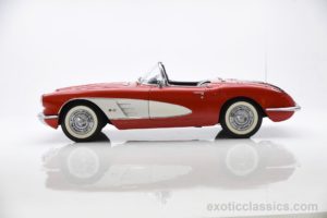 1958, C1, Red, Cars, Chevrolet, Classic, Convertible, Corvette, Stingray