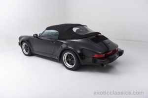 1989, Porsche, 911, Carrera, Speedster, Cars, Black