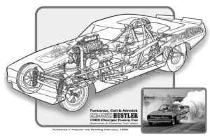 1969, Dodge, Charger, Funny, Car, Drag, Cutaway, Usa,  01