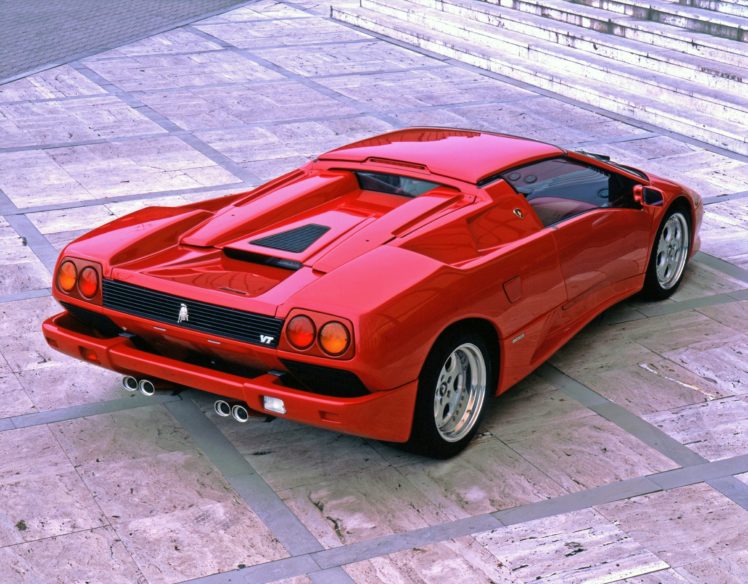 lamborghini, Diablo, Vt, Roadster, Cars, Supercars, Red, 1995 HD Wallpaper Desktop Background