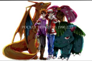 pokemon, Black, Hair, Brown, Eyes, Brown, Hair, Charizard, Hat, Male, Necklace, Ookido, Green, Pokemon, Red,  pokemon , Red, Eyes, Summer, Interview, Venusaur