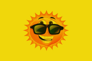 cartoon, Smile, Smiley, Sun, Summer, Seasons, Glasses, Sunglasses, Eyes, Art, Vector, Abstract