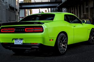 2015, Dodge, Challenger, Srt, Hellcat, Cars, Motors, Road, Speed, City, Green