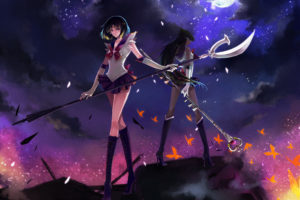 animal, Butterfly, Meiou, Setsuna, Moon, Nako,  nonrain , Night, Sailor, Moon, Stars, Tomoe, Hotaru