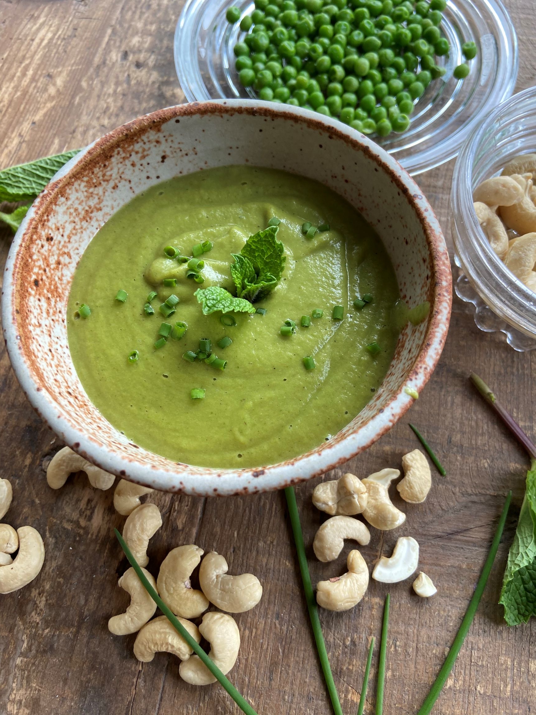 minty pea soup