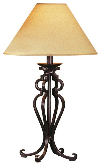 black wrought iron table lamps photo - 4