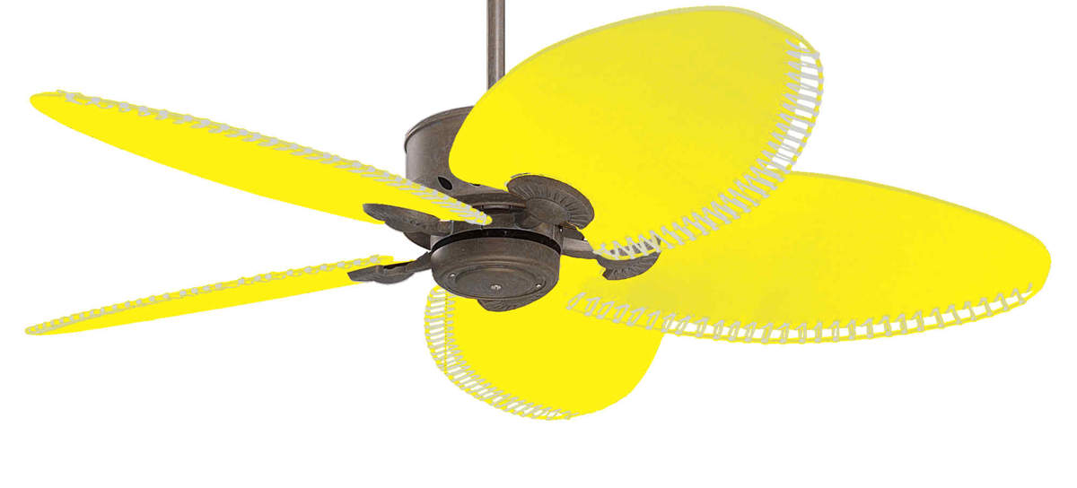 yellow ceiling fan photo - 5