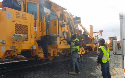 Railroad Equipment Washing In 50mph Winds