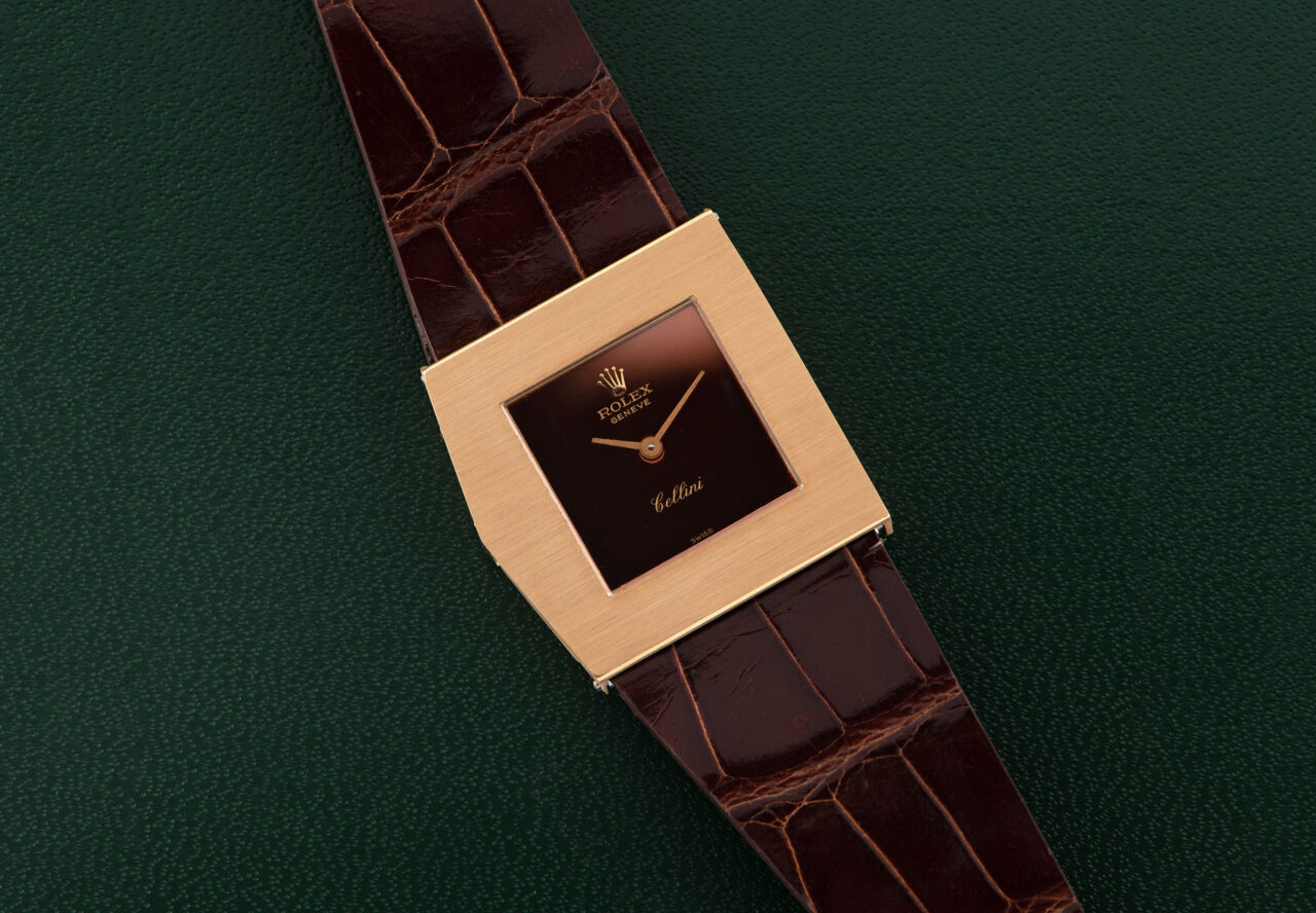 Rolex Cellini Asymmetric "King Midas" Burgundy - Image 3