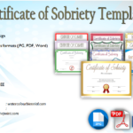 certificate of sobriety template, sobriety certificate template, alcoholics anonymous sobriety certificate, congratulations on 1 year sobriety, free printable sobriety certificate, promise certificate template, drug test certificate sample