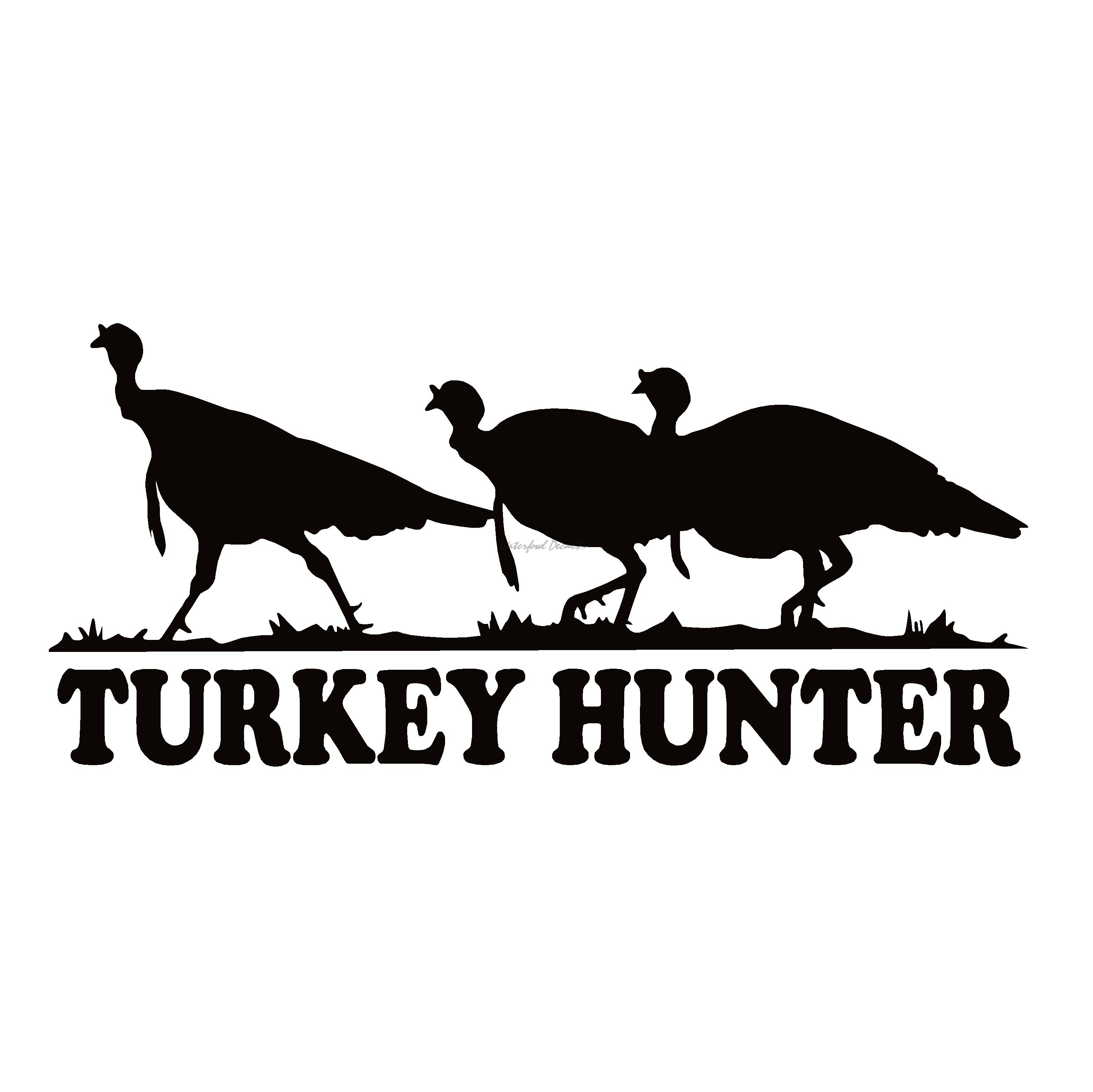 Turkey Hunting Decal Turkey Hunting Sticker - WaterfowlDecals,com