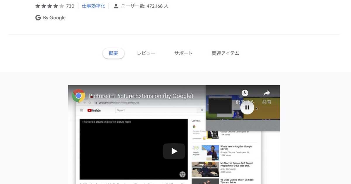 【Mac】Google Chromeであらゆる動画をピクチャインピクチャで再生するには