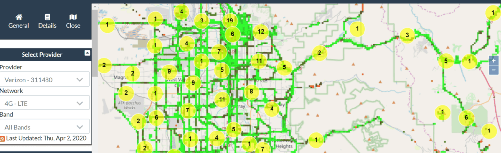 Cell Tower Locator Map