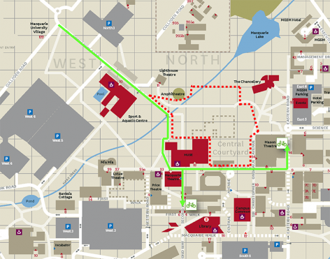 Central Courtyard Precinct hoarding | This Week At Macquarie University