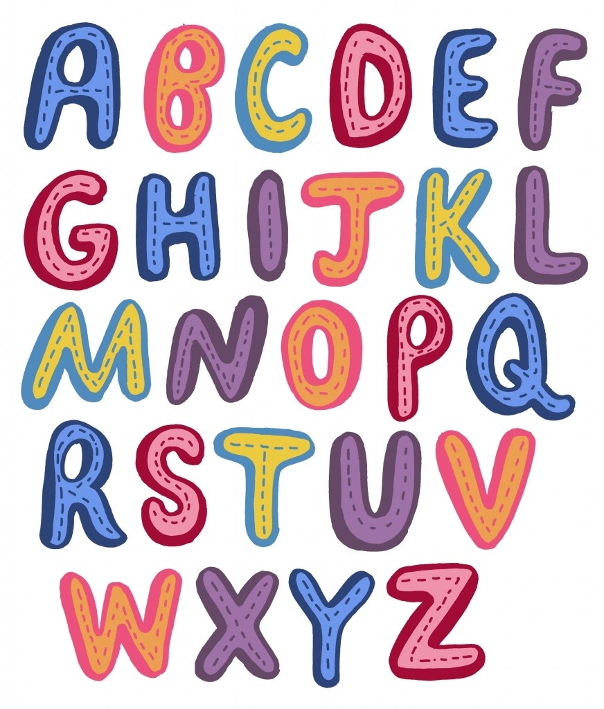 Cartoon Alphabet Letters