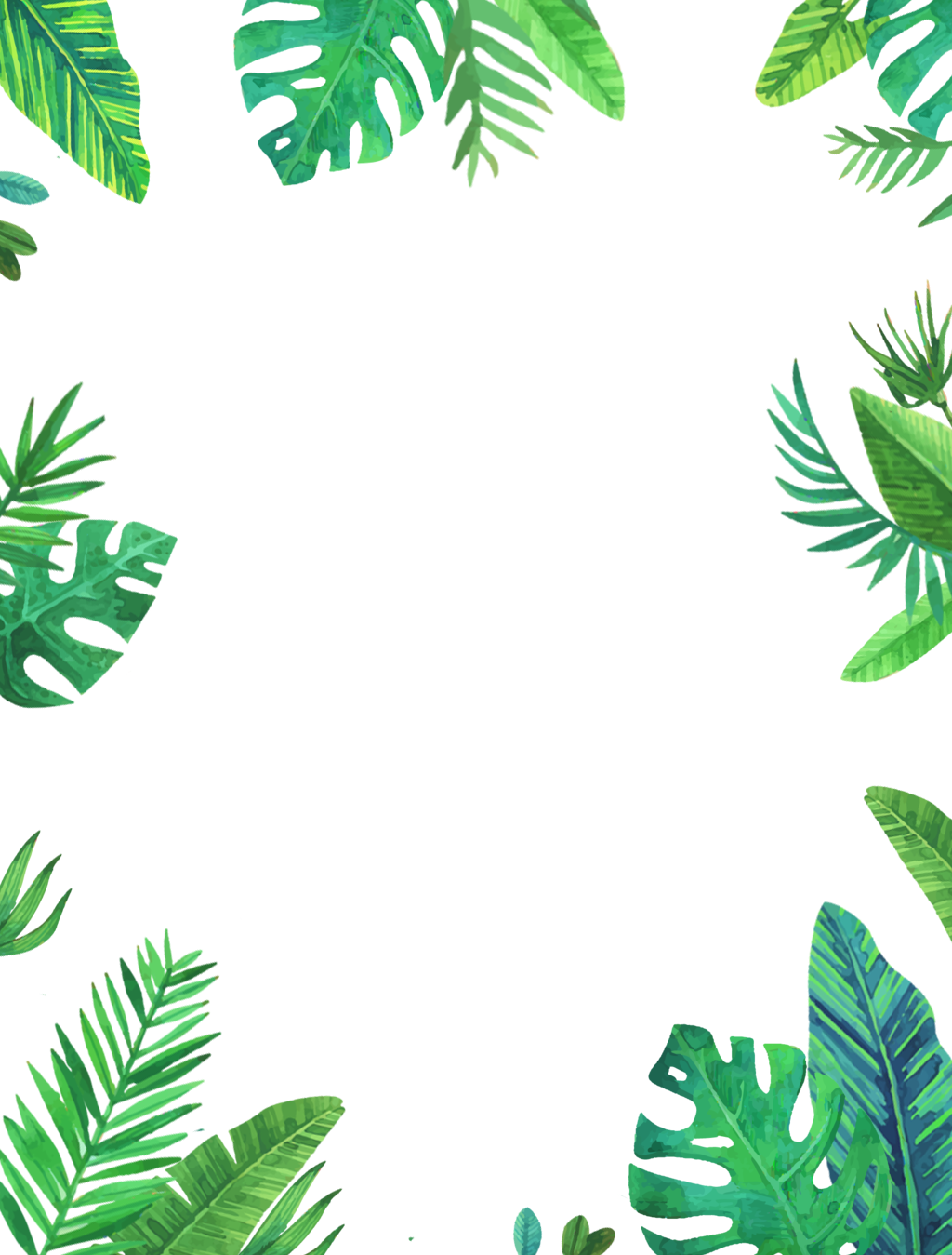 clipart leaf frame