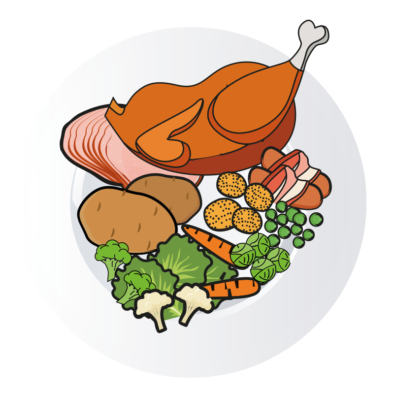 feast clipart cartoon food