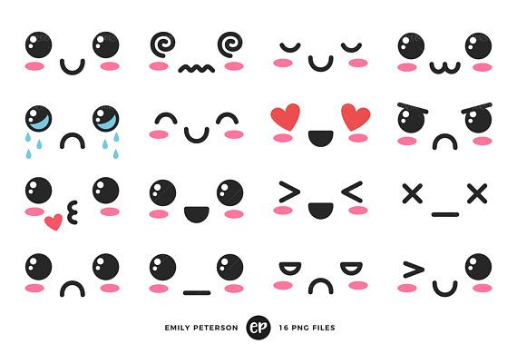 Kawaii clipart expression, Kawaii expression Transparent FREE for ...