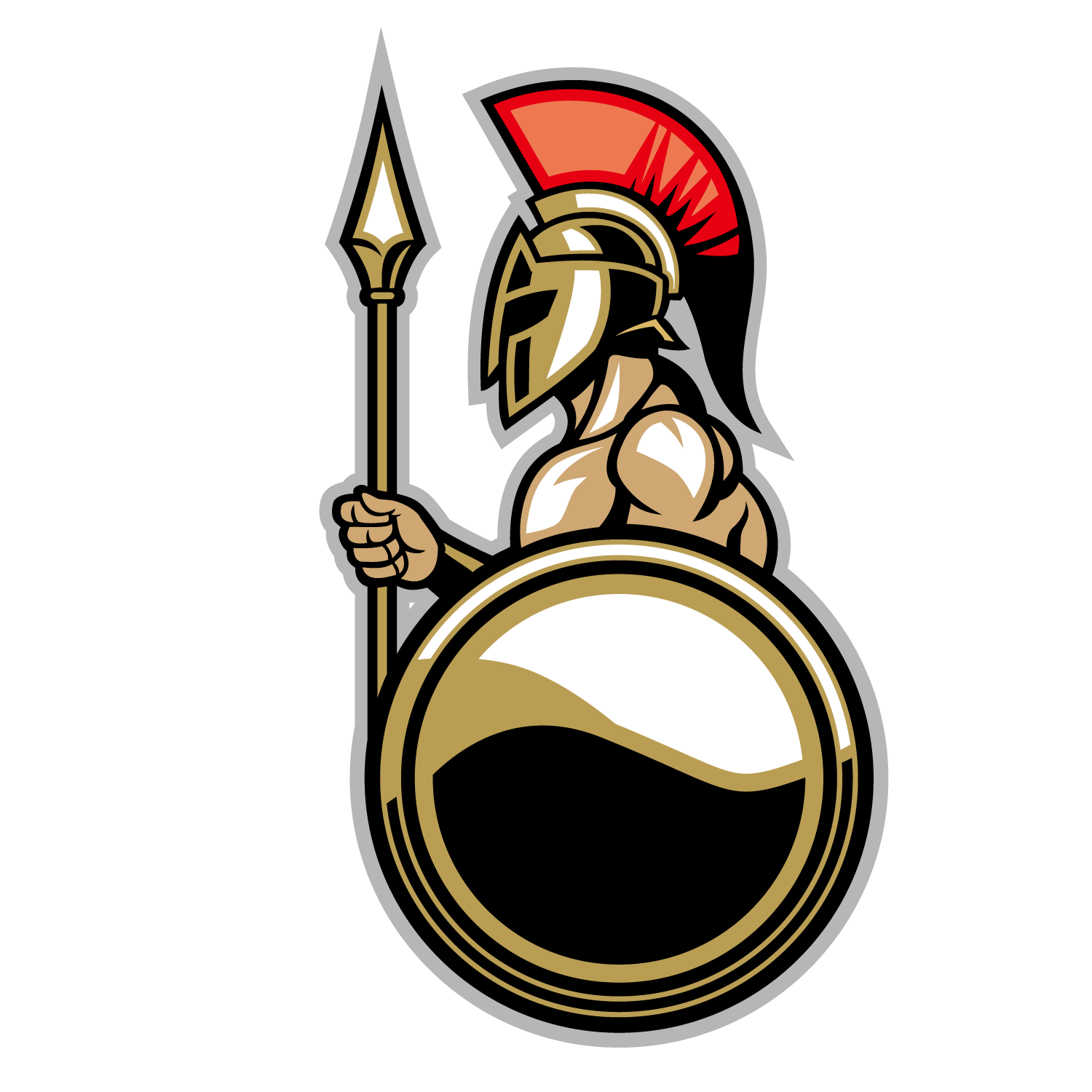 Spartan Ancient Greek Warrior Gladiator Helmet Stock Illustration | My ...