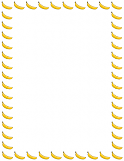 Banana page border. Free downloads at pageborders.org/download ...