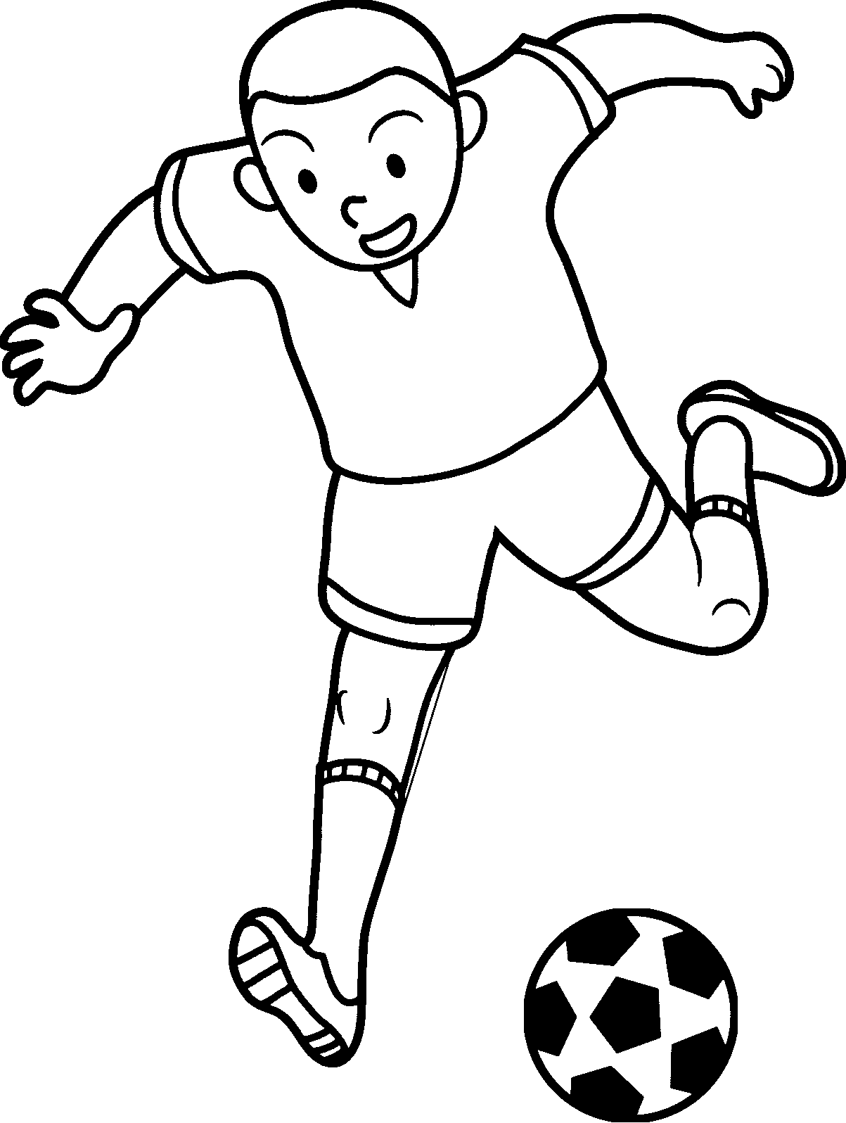 Soccer Playing Football Coloring Page Wecoloringpage Com - Vrogue