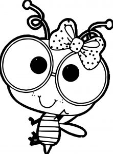 Any Girl Bee Coloring Page