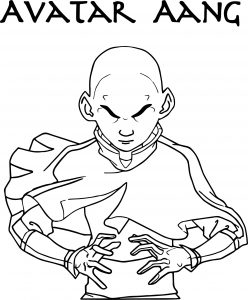 Avatar Aang Stephen Dss Avatar Aang Coloring Page