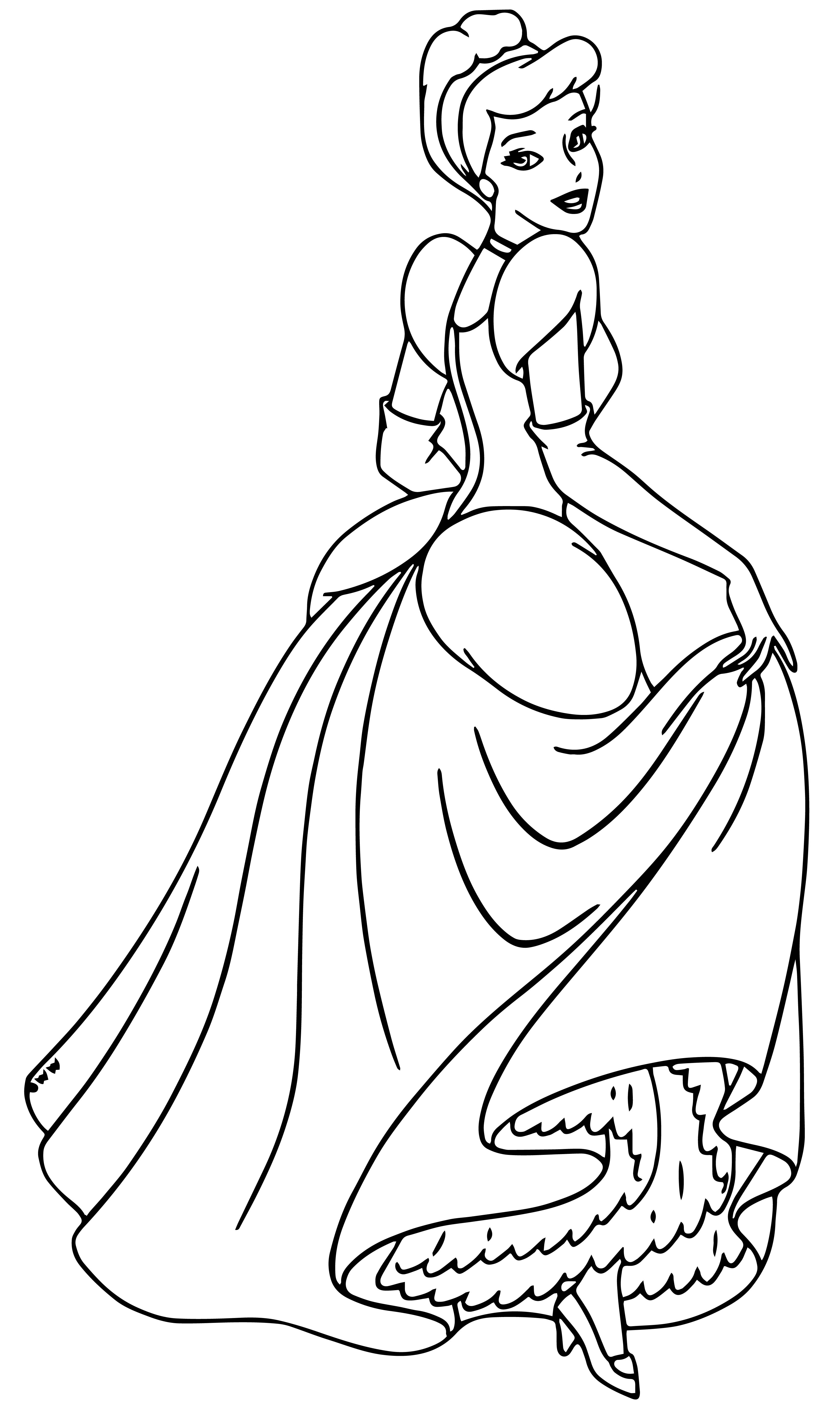 Cinderella Coloring Pages 079 - Wecoloringpage.com