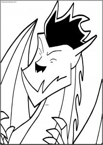 American Dragon Jake Long Image Free A4 Printable Coloring Page