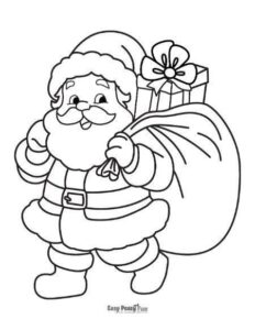 Printable Santa Coloring Pages - Lots of Free Sheets|wecoloringpage