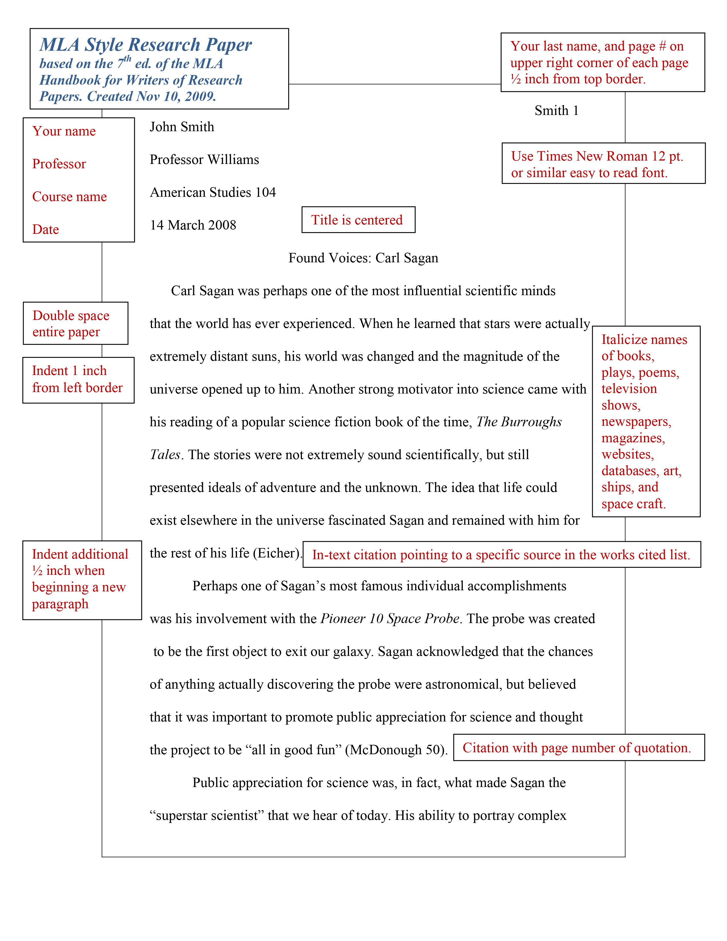 mla research paper format example 1