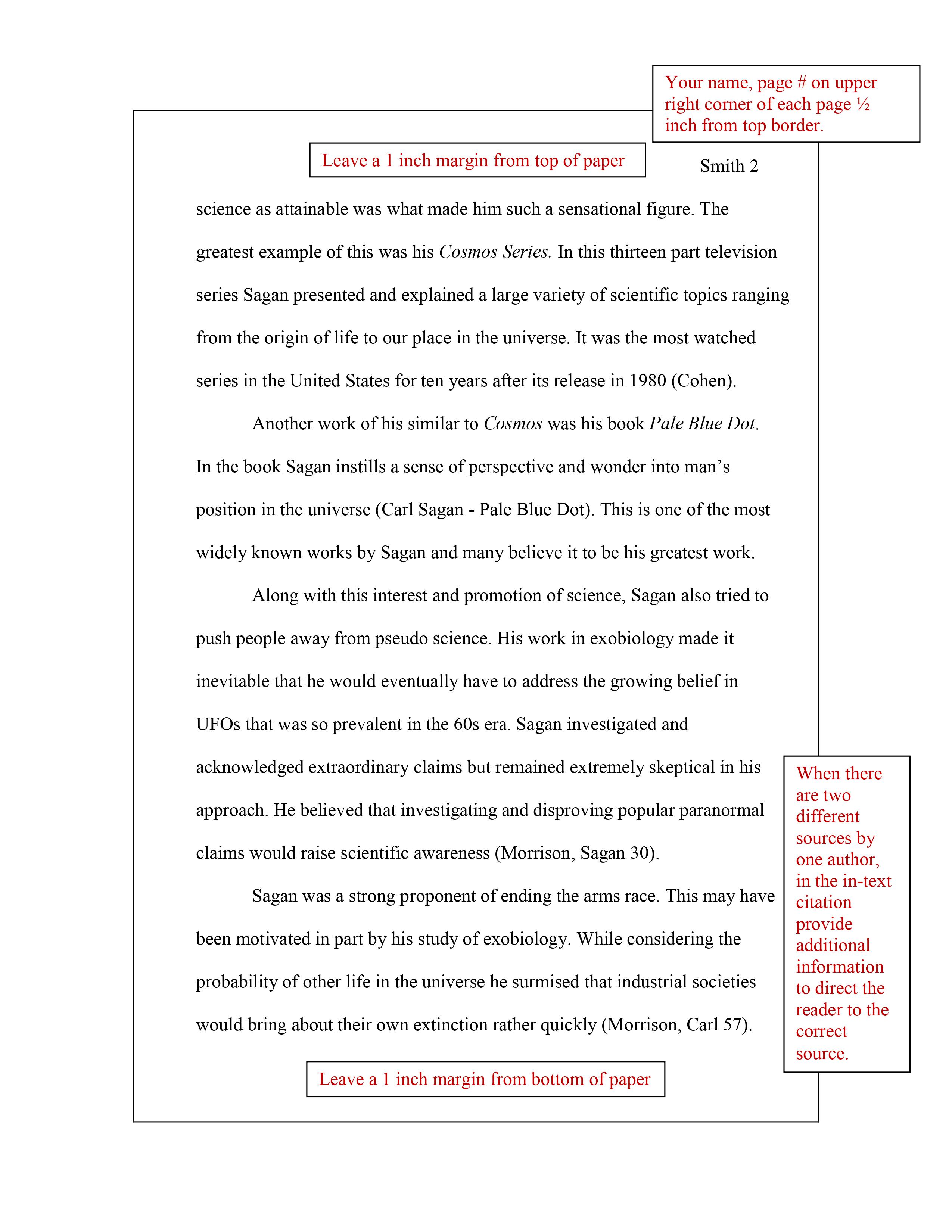 mla research paper format example 2