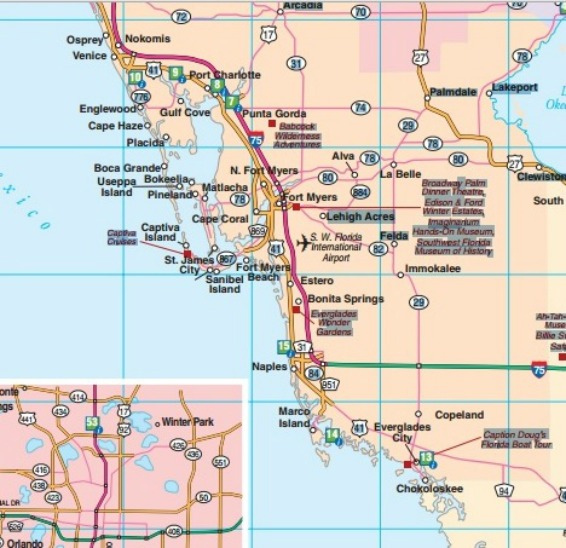 Florida Road Maps Statewide Regional Interactive Printable