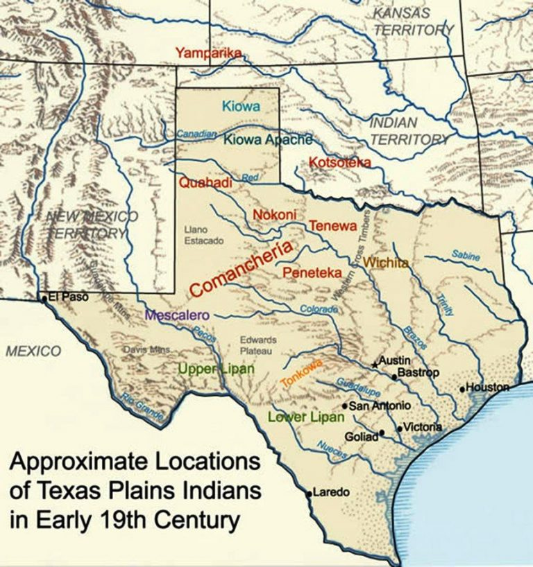 Map Showing The General Location And Dispersal Of Various Native 