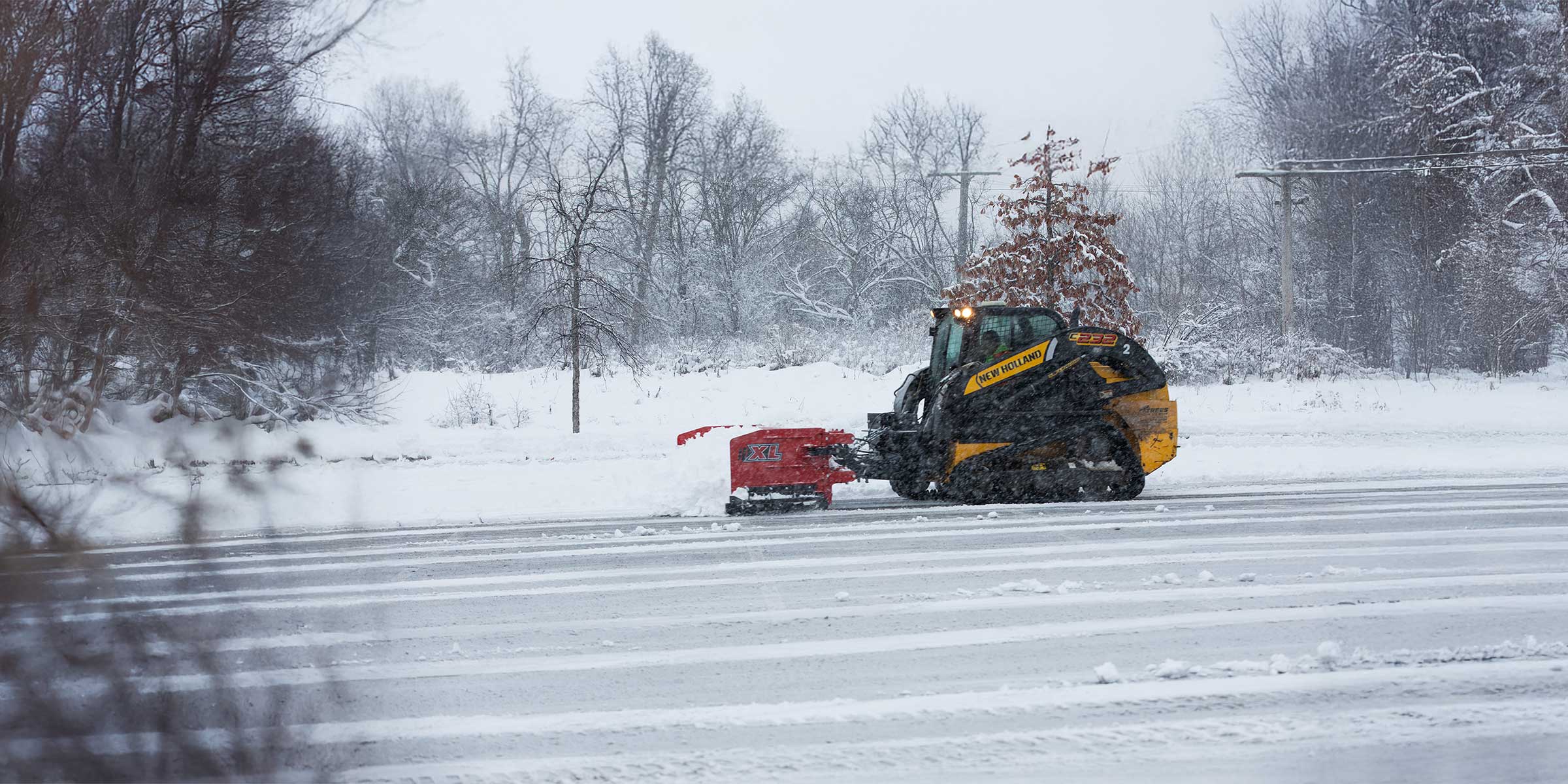 skid steer pusher plow