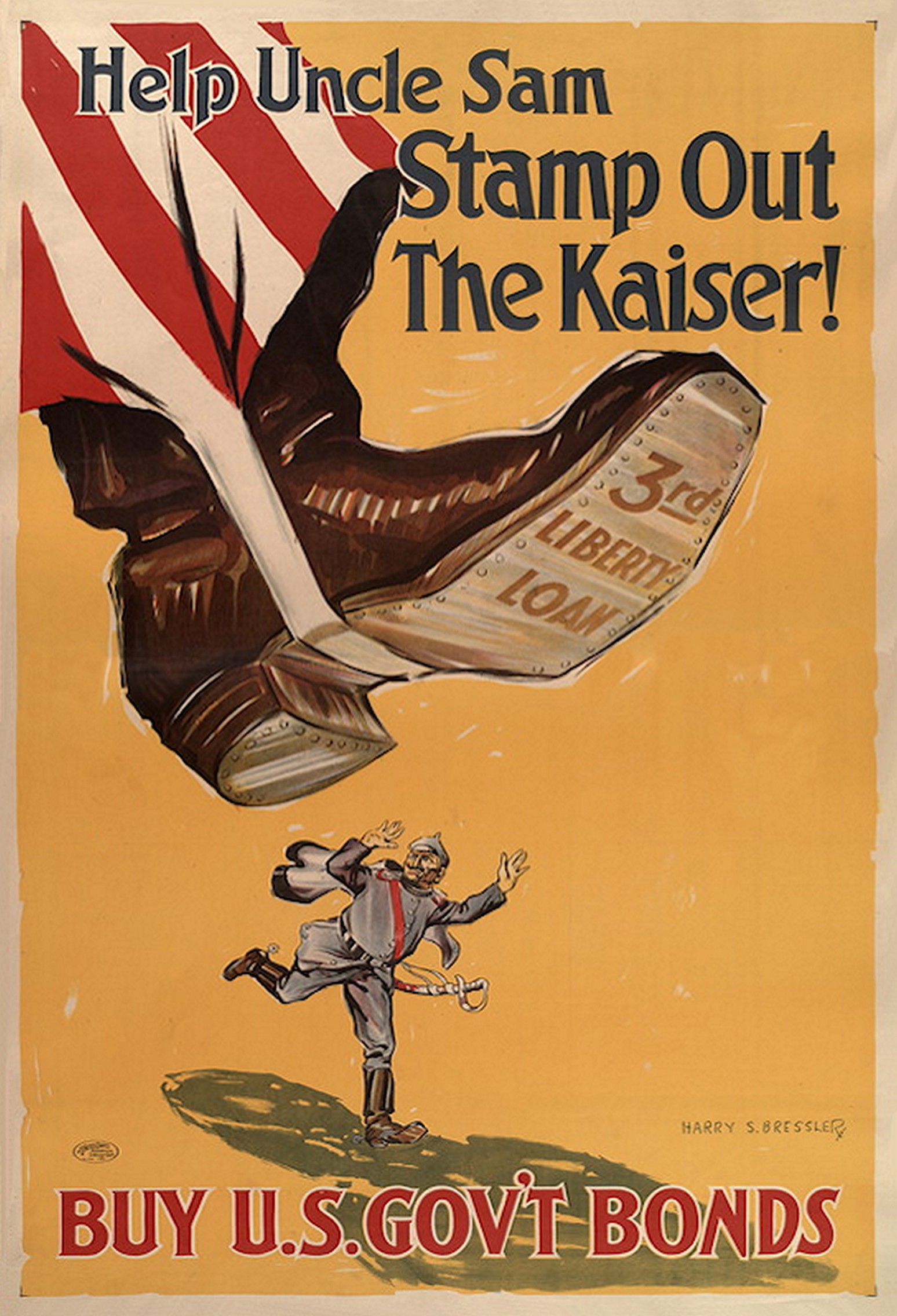 Help Uncle Sam Stamp Out The Kaiser – We Want You!