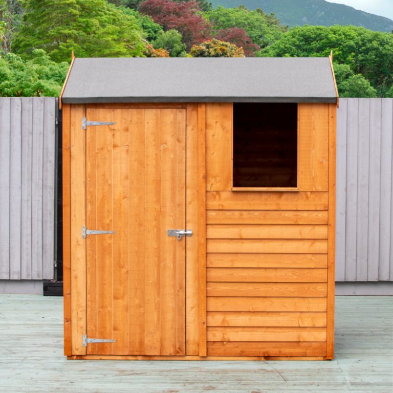 6' x 4' Loxley Overlap Reverse Apex Shed with durable design