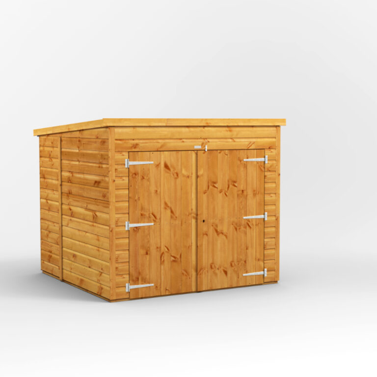 Oren 6' x 6' Shiplap Pent Bike Shed for secure outdoor bike storage and protection from the elements.