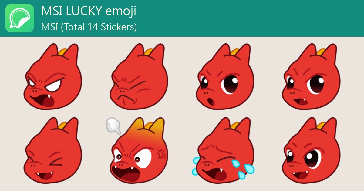 MSI LUCKY emoji - WhatSticker