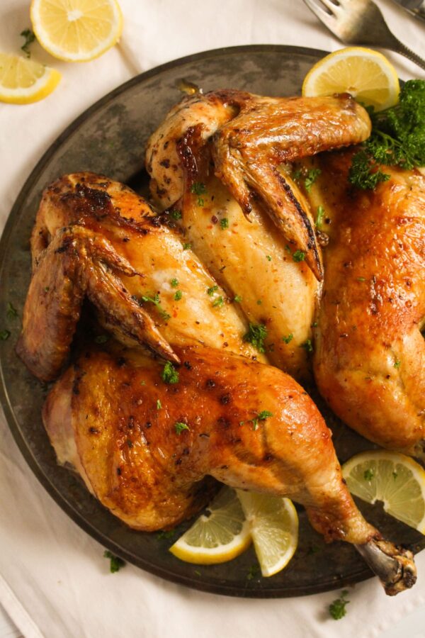 Butterflied Roast Chicken (Spatchcocked Chicken) - Where Is My Spoon