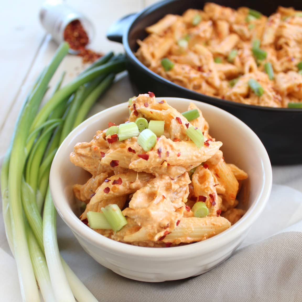 Quick & Easy Buffalo Chicken Pasta Recipe 