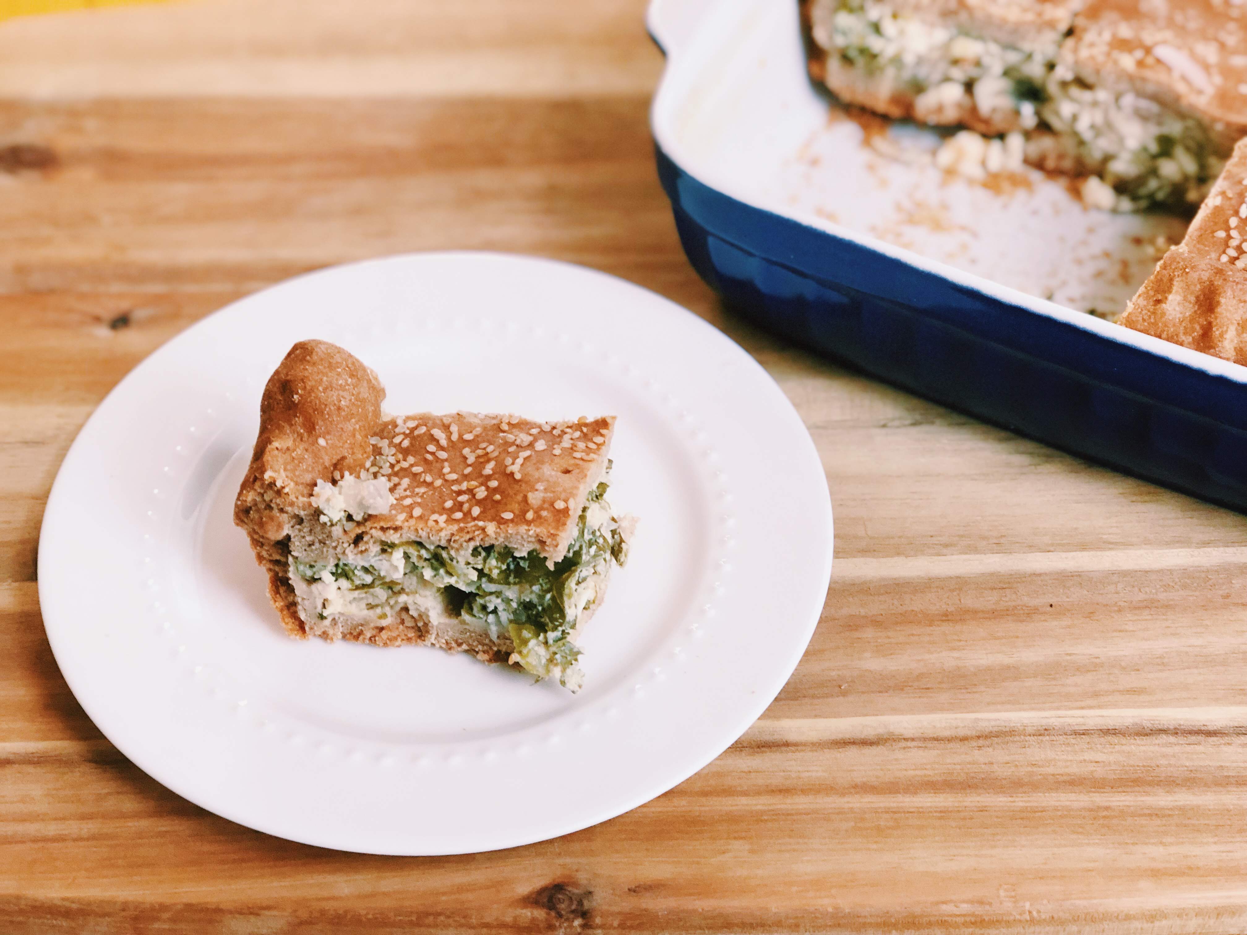 Greek Greens and Feta Pie