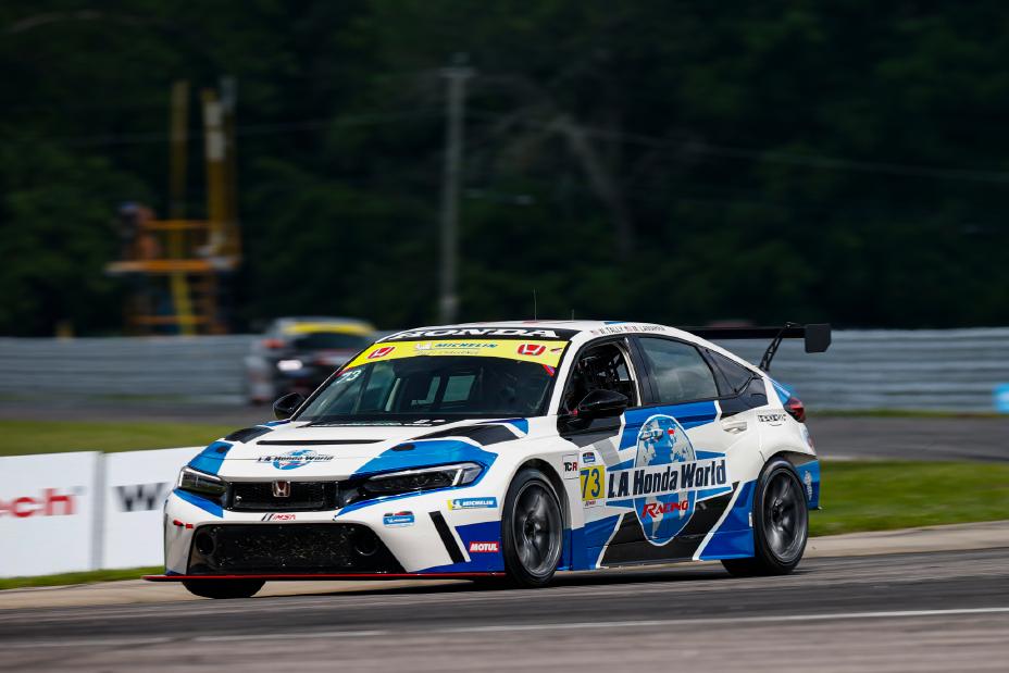 Podium Performance for New Honda Civic Type R TCR At Lime Rock Park